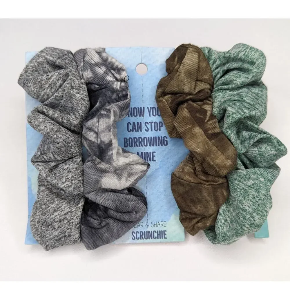 Tear and Share Friendship Hair Scrunchie Set